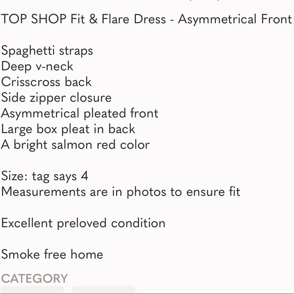 TOP SHOP Fit & Flare Dress - Asymmetrical Front - Picture 11 of 11
